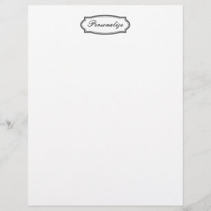 Chic Letterhead Schreibpapier mit extravaganter Gr