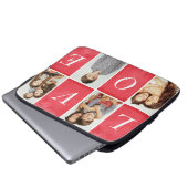 Chic Liebe 4 FotoCollage Laptopschutzhülle (Vorne Knopf)