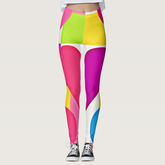 Chic Liebe Elegante: Romantische Bliss Leggings (Vorderseite)