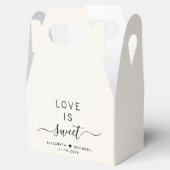 Chic Liebe ist süße Creme Hochzeit Geschenkschachtel (Geöffnet)