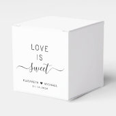 Chic Liebe ist süße Hochzeit Geschenkschachtel (Vorderseite)
