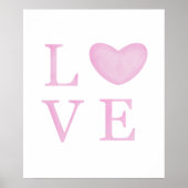 Chic Liebe Pink Poster (Vorne)