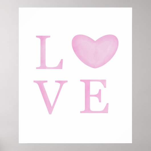 Chic Liebe Pink Poster (Vorne)