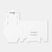 Chic Liebe Script Custom Engagement Party Geschenkschachtel (Ungefaltet)