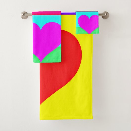 Chic Liebe Symphony: Blissful Heardesign Badhandtuch Set (Insitu)