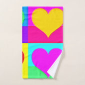 Chic Liebe Symphony: Blissful Heardesign Badhandtuch Set (Handtuch)