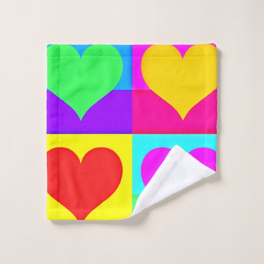 Chic Liebe Symphony: Blissful Heardesign Badhandtuch Set (Waschlappen)