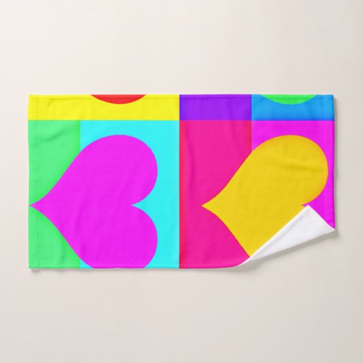 Chic Liebe Symphony: Blissful Heardesign Badhandtuch Set (Handtuch)