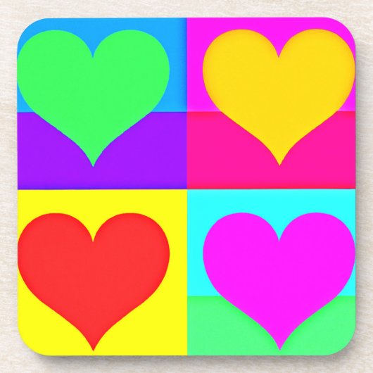 Chic Liebe Symphony: Blissful Heardesign Getränkeuntersetzer (Vorderseite)