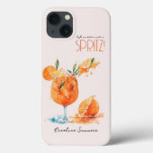 Chic Life ist besser mit einem Spritz Wasserfarbe Case-Mate iPhone Hülle (Rückseite)