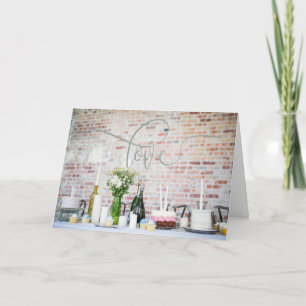 Chic Lifestyle Design Wedding/Anniverary Card Karte