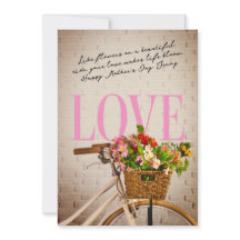 Chic Lifestyle Florales Fahrrad Muttertagsliebe