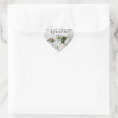 Chic Lifestyle Gastgeschenk Hochzeit Einladung Sti Herz-Aufkleber (Tasche)