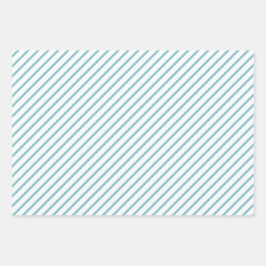 Chic Light Aquamarin Blue Green Circles Art Patter Geschenkpapier Set (Vorderseite 3)