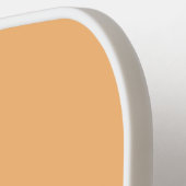 Chic Light Orange White Vertikal Stripes Pickleball Schläger (Linke Seite)