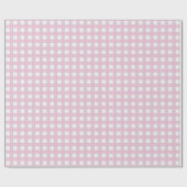 Chic Light Pink Checkered 60th Birthday Gift Wrap Geschenkpapier (Flach)
