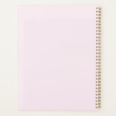 Chic Light Pink Feminine Planner Planer (Rückseite)