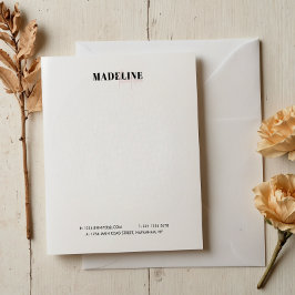 Chic Light Pink Girly Business Notizblock