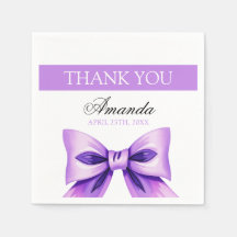 Chic Lila Bow Coquette Girl Sweet 16 Geburtstag