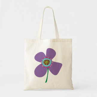 Chic Lila Daisy Pop Sommer Blume Whimsical Niedlic Tragetasche