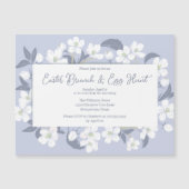 Chic Lila Floral Oster Brunch Magnet Einladung (Vorderseite)