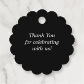 Chic Lila Floral Vielen Dank Geschenkanhänger (Rückseite)