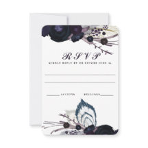 Chic Lila Floral Winter Wedding UAWG Repcard