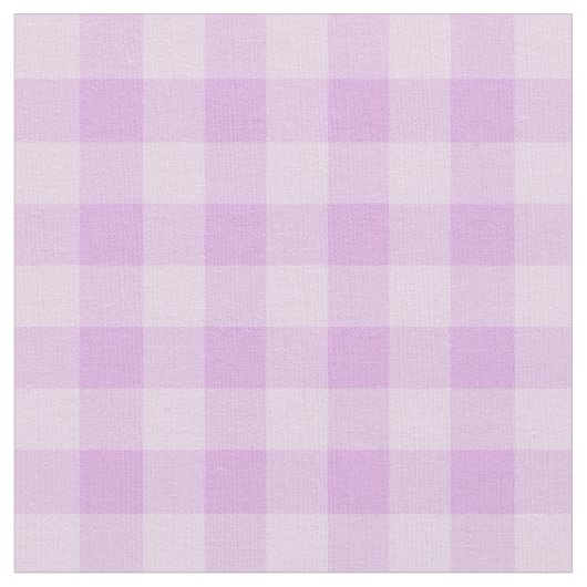 Chic Lila Gingham Kariert Pattern Stoff (Nahaufnahme)