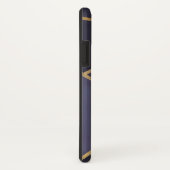 Chic Lila & Gold Abstrakt Monogram Case-Mate iPhone Hülle (Hinten/Rechts)