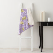 Chic Lila Gold Diamonds Sherpadecke (Beispiel)