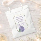 Chic Lila Hydrangea Custom Wedding Favor Bag Geschenktütchen (Ausgeschnitten)