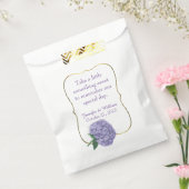 Chic Lila Hydrangea Custom Wedding Favor Bag Geschenktütchen (Versiegelt)