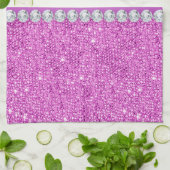 Chic-lila Imitat-Sequins und Diamanten Handtuch (Gefaltet)