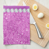 Chic-lila Imitat-Sequins und Diamanten Handtuch (Viertel Falte)