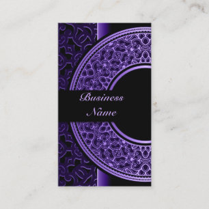 Chic Lila Medallion Business Card 4 Visitenkarte