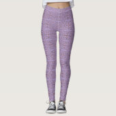 Chic Lila Mirrored Helix Pattern Leggings (Vorderseite)