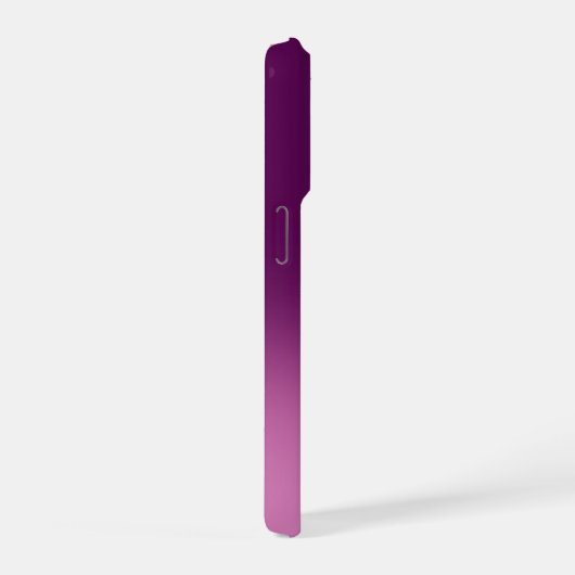 Chic Lila Ombre Name Initial Letter Monogram iPhone Hülle (Rechte Seite)