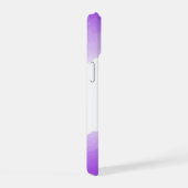 Chic Lila Ombre Name Letter Monogram iPhone Case 15 Hülle (Rechte Seite)