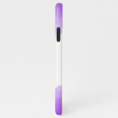 Chic Lila Ombre Name Letter Monogram iPhone Case Hülle (Rechte Seite)