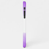 Chic Lila Ombre Name Letter Monogram iPhone Case iPhone Hülle (Linke Seite)