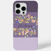 Chic Lila Palette Blooms Wildblumen Case-Mate iPhone Hülle (Rückseite)