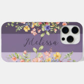 Chic Lila Palette Blooms Wildblumen Case-Mate iPhone Hülle (Rückseite (Horizontal))