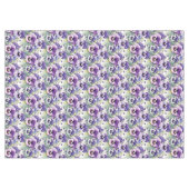 Chic Lila Pansy Stiefmütterchen Tischdecke (Vorderseite (Horizontal))
