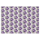 Chic Lila Pansy Stiefmütterchen Tischdecke (Vorderseite (Horizontal))