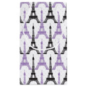 Chic Lila Paris Eiffel Tower Geschenktasche Kleine Geschenktüte (Rückseite)