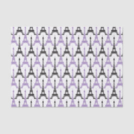 Chic Lila Paris Eiffel Tower Papiertaschentücher Seidenpapier