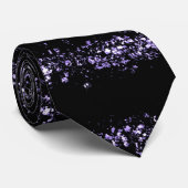 Chic Lila Sparkle Krawatte (Gerollt)