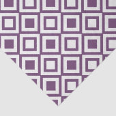 Chic Lila Square Pattern Seidenpapier (Detail)