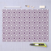 Chic Lila Square Pattern Seidenpapier (Handwerk)