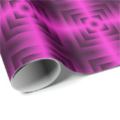 Chic Lila Squares Geometric Muster Weihnachten Geschenkpapier (Rolleneckpunkt)